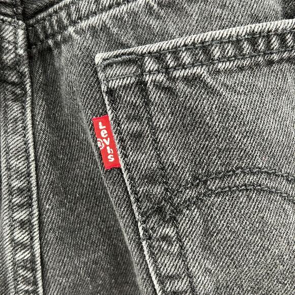 Levi's 501 Cut off Button Fly Shorts - Black - 34 - Picture 5 of 9